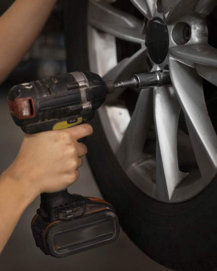 Montage d'un pneu Landos